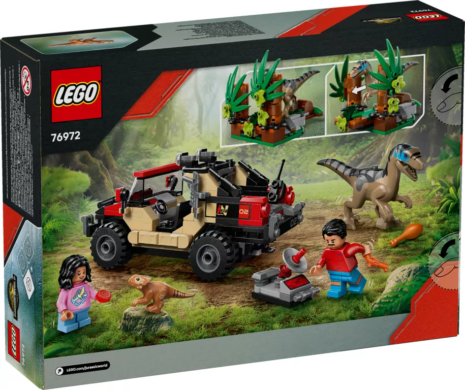 LEGO® Jurassic World. Ucieczka terenówką przed raptorem 76972 - tantis.pl