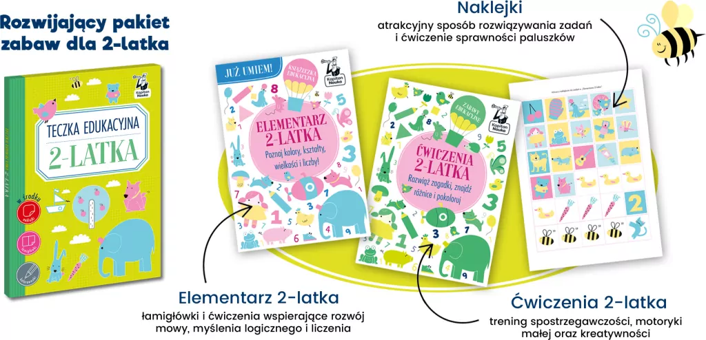 Teczka edukacyjna 2-latka. Kapitan Nauka - tantis.pl