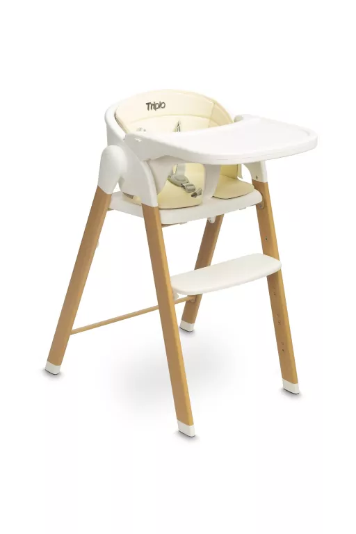 Caretero Krzesełko do karmienia Triplo beige - tantis.pl