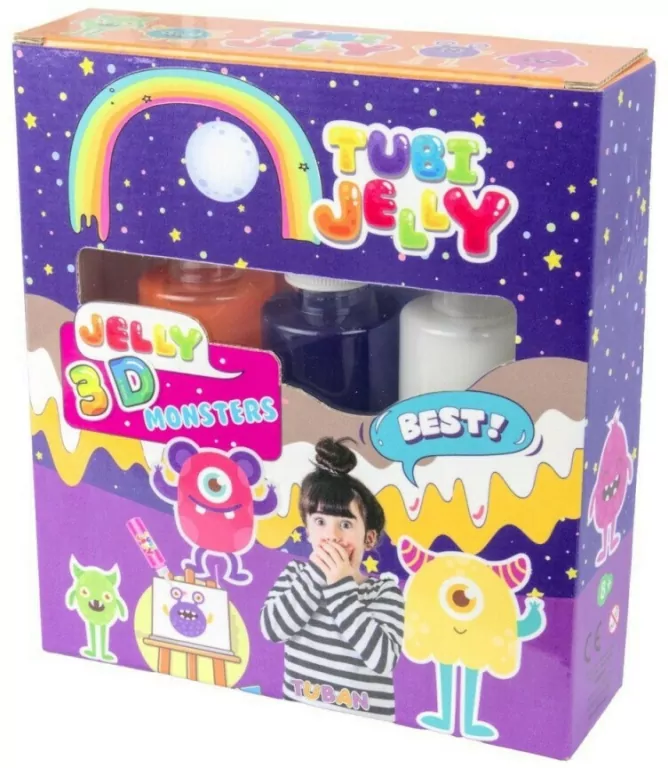 Tubi Jelly. Potworki. 3 kolory - tantis.pl