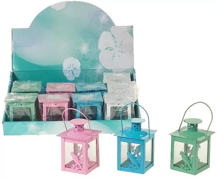 Lampon metalowy 16x6cm MIX - tantis.pl