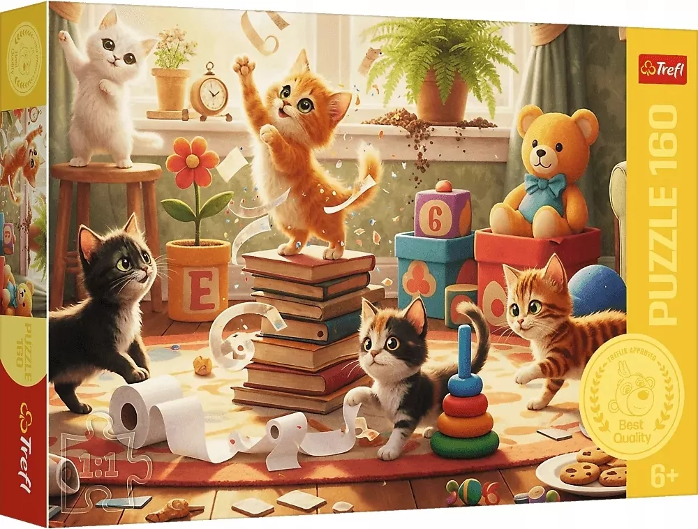 Puzzle 160 Kocie psoty TREFL - tantis.pl