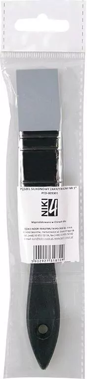 Pędzel silikonowy zakrzywiony NIKI4 nr 1 - tantis.pl