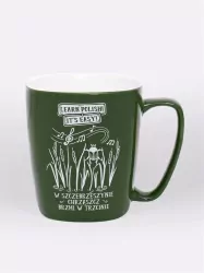 Kubek ceramiczny. Chrząszcz brzmi w trzcinie