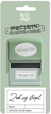 Pieczątka z napisem - Nie bądź Łoś