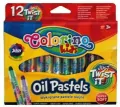 Pastele colorino kids olejne wykręcane 12 kolorów - tantis.pl
