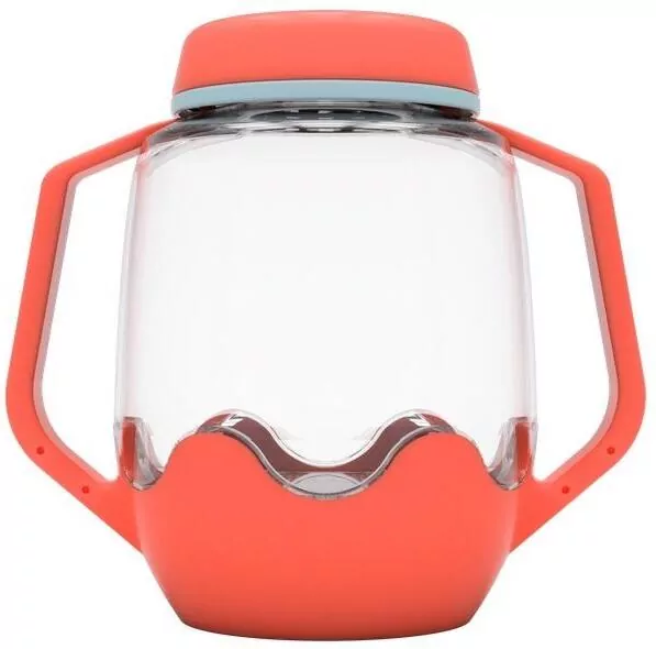 Słoik sensoryczny do napełnienia wodą czerwony - tantis.pl