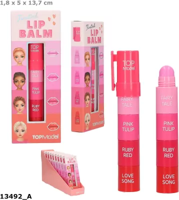 Balsam do ust koloryzujący Top Model BEAUTY&ME 1sztyft-4kolory 13492A