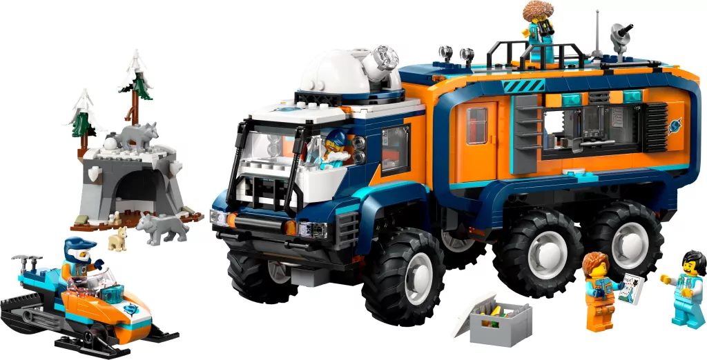 LEGO® City. Ciężarówka z laboratorium arktycznej odkrywczyni 60471 - tantis.pl