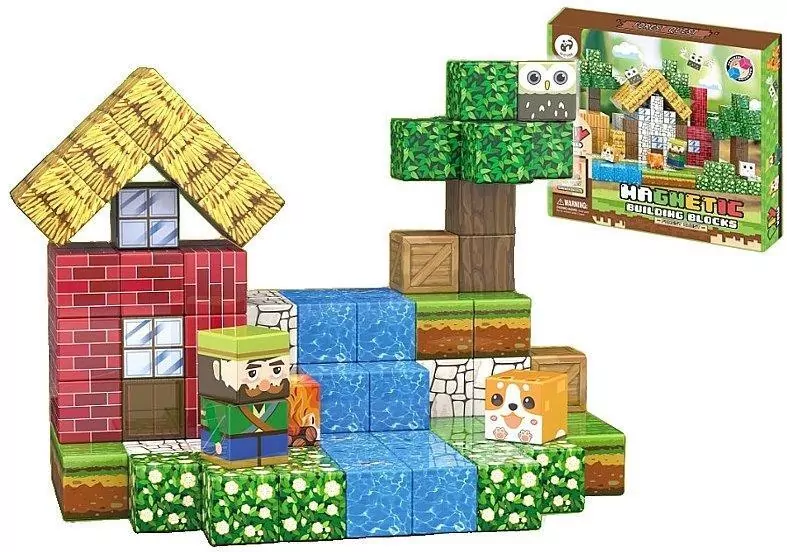 Klocki magnetyczne z obrazkami 108el - tantis.pl