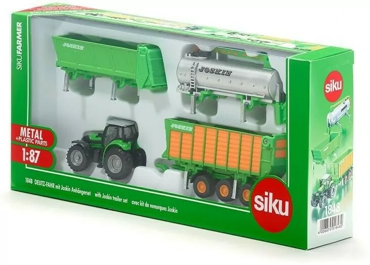Traktor z naczepą i cysterną. Siku Super - tantis.pl