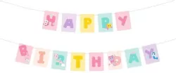 Baner Happy Birthday Koci Domek Gabi 180x15cm