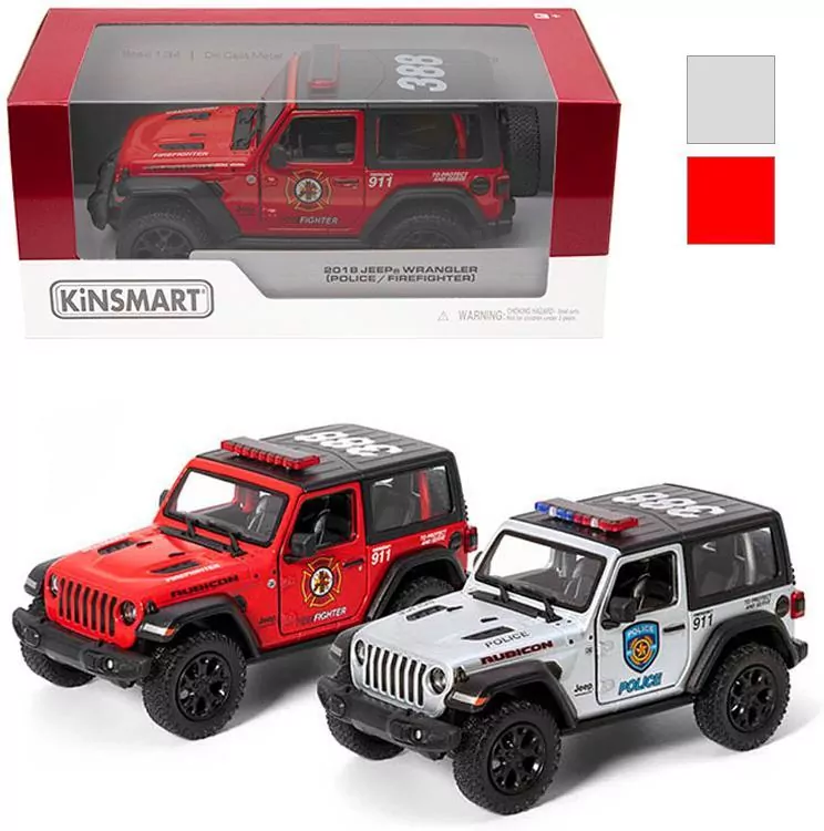 Jeep wrangler policja straż 1:34 - tantis.pl