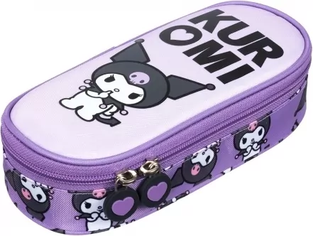 Piórnik saszetka z wewnętrzną klapką Kuromi violet - tantis.pl