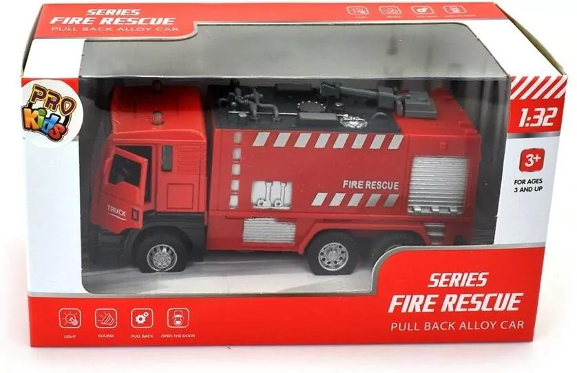 Pojazd metalowy. Wóz strażacki, 15cm - tantis.pl
