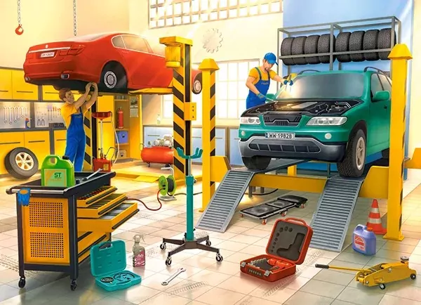 Puzzle 100. Car Workshop - tantis.pl
