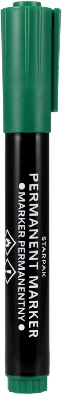 Marker permanentny okrągły w etui 4 kolory - tantis.pl
