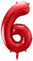 Balon foliowy 6 czerwony 86cm - tantis.pl