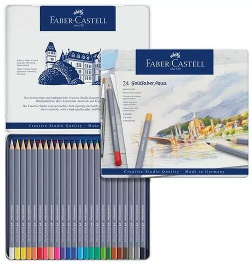 Kredki akwarelowe Goldfaber Aqua. 24 kolory - tantis.pl