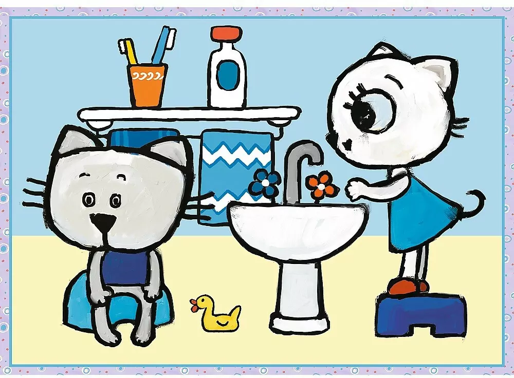 Dzień Kici Koci. Puzzle 4w1 - tantis.pl