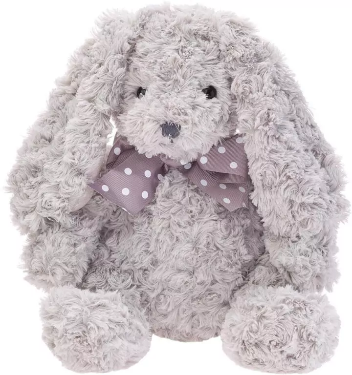 Królik szary z kokardą 28cm - tantis.pl