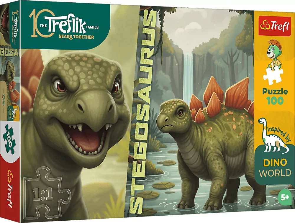 Puzzle 100 Inspired By Dino World TREFL - tantis.pl