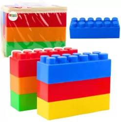 Duże Klocki konstrukcyjne kolorowe 6el