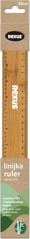 Linijka drewniana, 30cm - tantis.pl