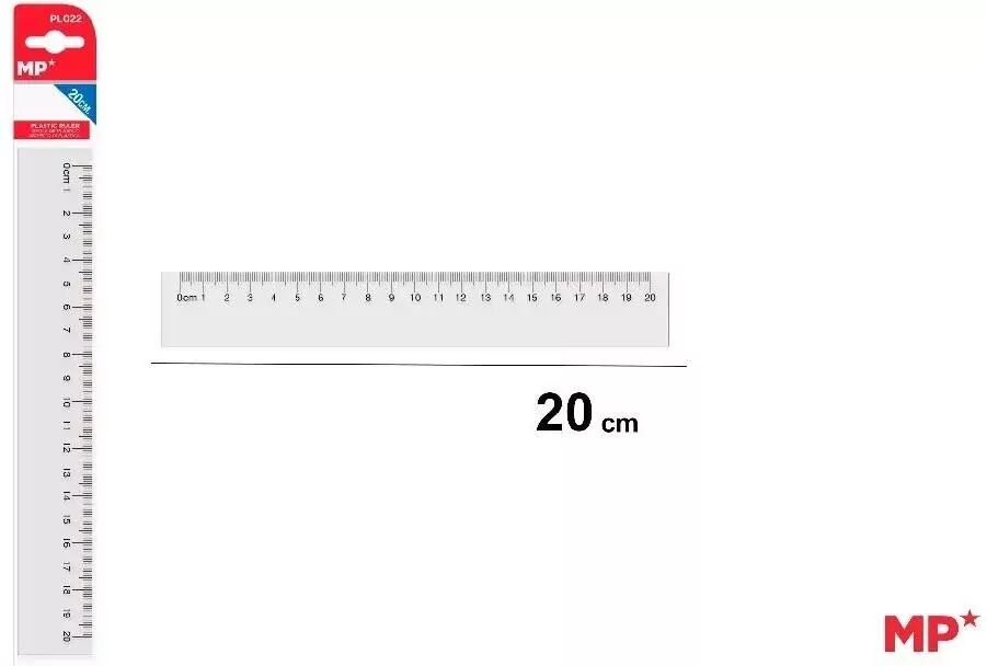 Linijka plastikowa 20cm - tantis.pl