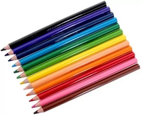 Kredki ołówkowe trójkątne jumbo. Colorino Kids. 12 kolorów - tantis.pl