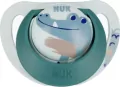 NUK. Day & Night. Smoczek silikonowy. 18-36 miesięcy. Gwiazdki i krokodyl - tantis.pl