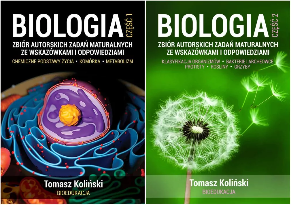 Pakiet: Biologia. Zbiór autorskich zadań maturalnych. Cz.1 i 2 - tantis.pl