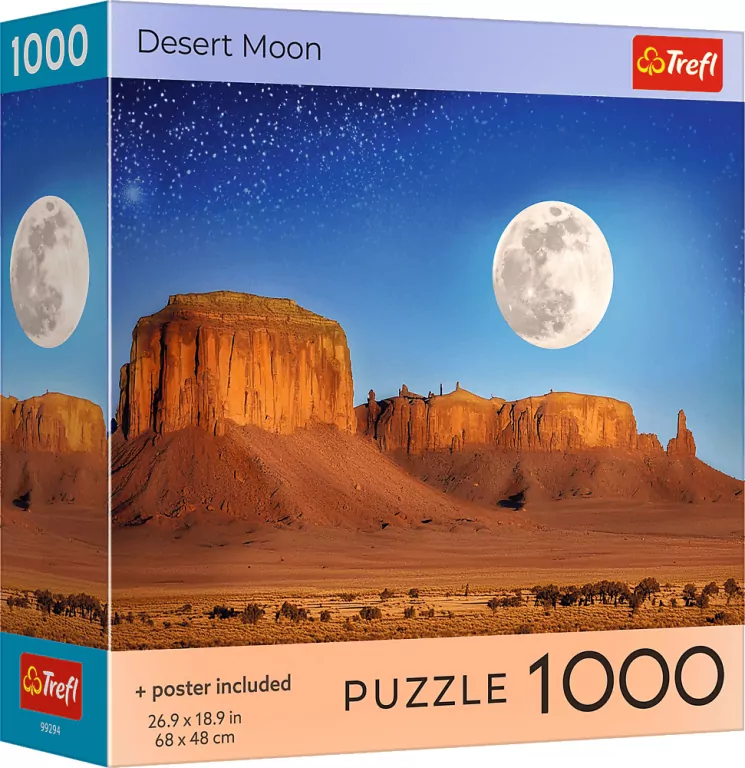 Puzzle 1000 USA Collection: Desert Moon TREFL - tantis.pl