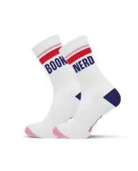 Skarpetki Tantis- Book Nerd streetwear białe 38-42