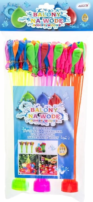 Balony wodne z nakrętką do nalewan 111szt - tantis.pl