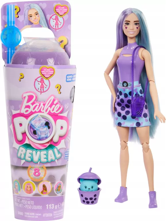 Barbie Pop Reveal Lalka Mleko Taro Seria Bubble - tantis.pl
