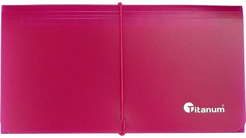 Teczka segregująca 13 przegródek, czerwona - tantis.pl