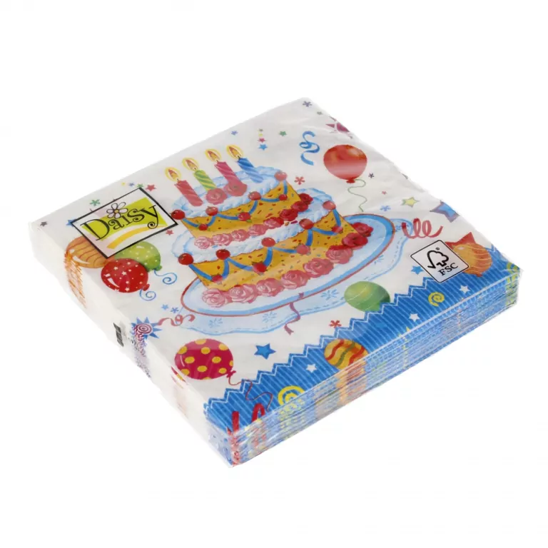SERWETKA PAP 3W 330X330 MIX DAISY PM OP20SZT - tantis.pl