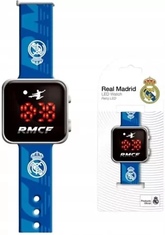 Zegarek LED z kalendarzem Real Madryt RM00017 - tantis.pl