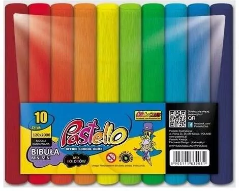 Bibuła marszczona mini mini 12x200cm 10 kolorów - tantis.pl