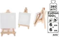 Podobrazie mini 6x6cm 280G/m2 + sztaluga - tantis.pl