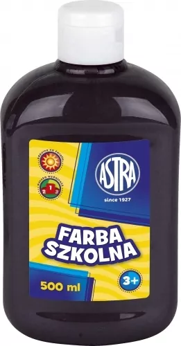 Farba plakatowa szkolna czarna 0,5 (sww2883-210) - tantis.pl