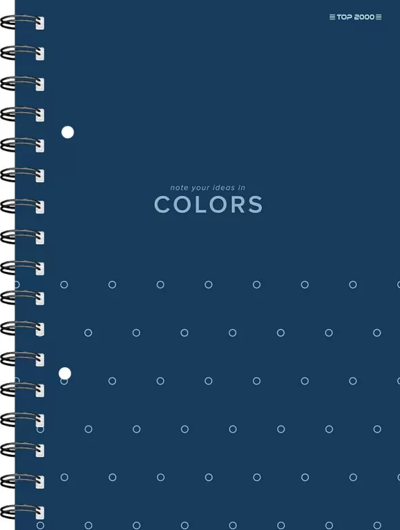 Kołozeszyt kratka. Colors A5 80 kartek - tantis.pl