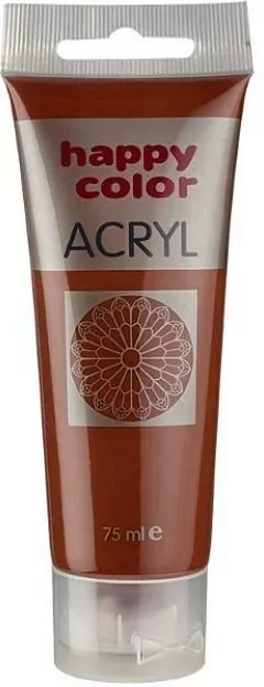 Farba akrylowa 75ml brązowa HAPPY COLOR - tantis.pl