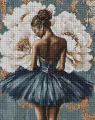 Diamentowa mozaika - Baletnica z piwoniami 40x50cm - tantis.pl