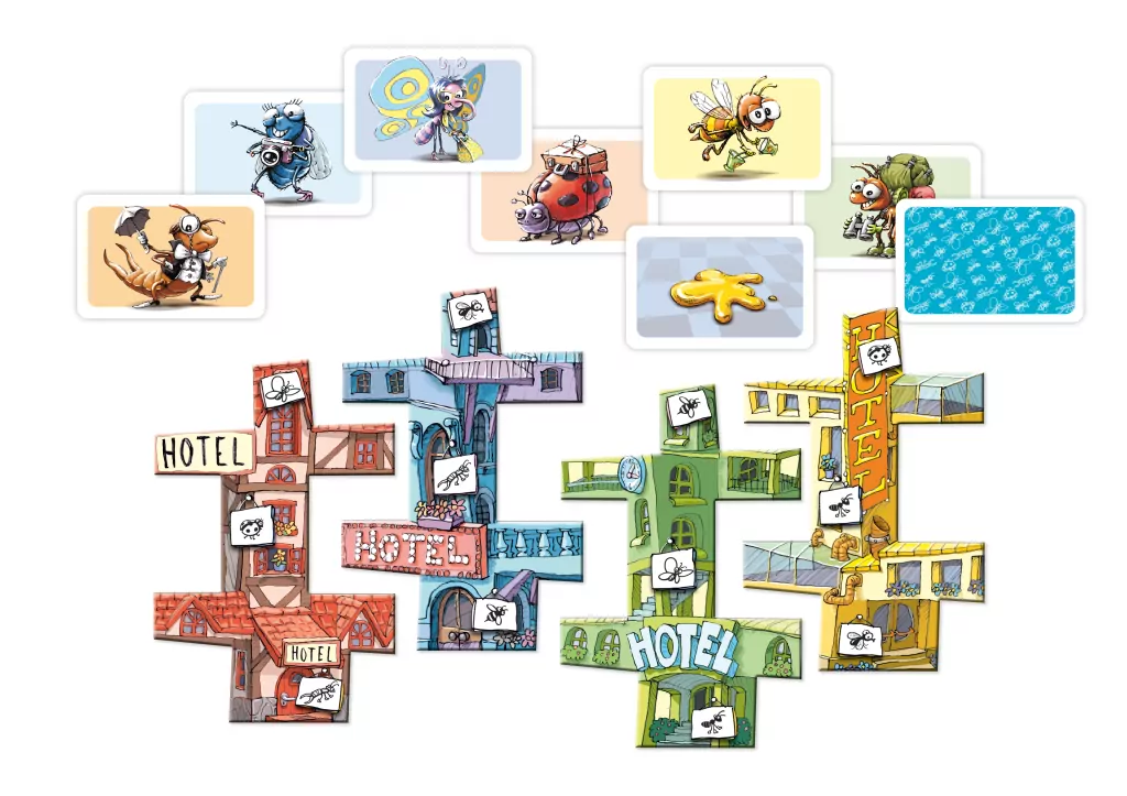 Hotel pod pajęczą siecią. Gra karciana o zakwaterowaniu owadów w hotelu. MUDUKO - tantis.pl