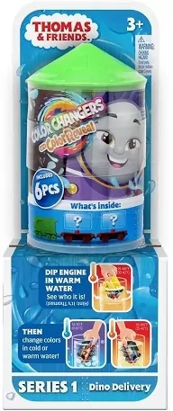 Mattel. Tomek i Przyjaciele Color Reveal Lokomotywa + wagoniki. Mix, 1 sztuka - tantis.pl