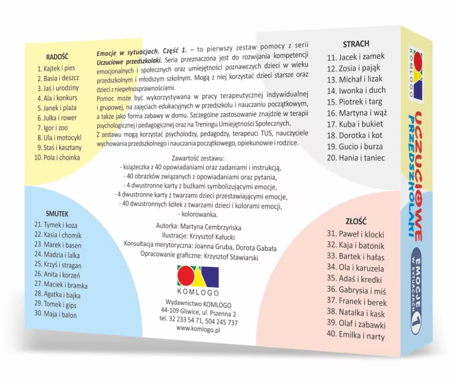 Uczuciowe przedszkolaki. Emocje w sytuacjach. Część 1 - tantis.pl