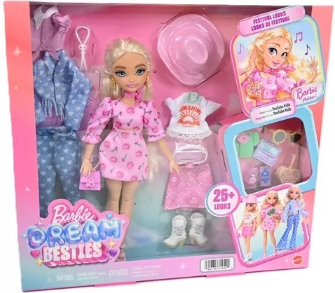 Barbie Dream Besties Malibu Festiwalowe stylizacje - tantis.pl