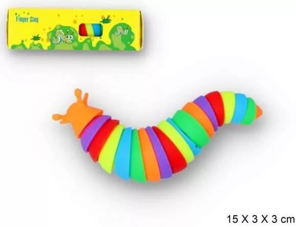 Ślimak / gąsienica sensoryczna antystresowa mix cena za 1 szt - tantis.pl